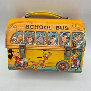 Vintage 1960's Disney School Bus Lunchbox